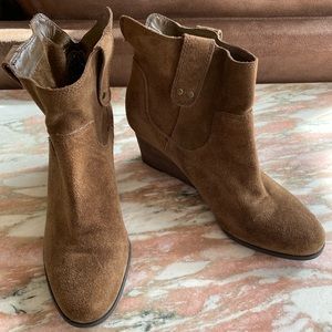 Lucky Brand Brown Suede Boots size 9.5
